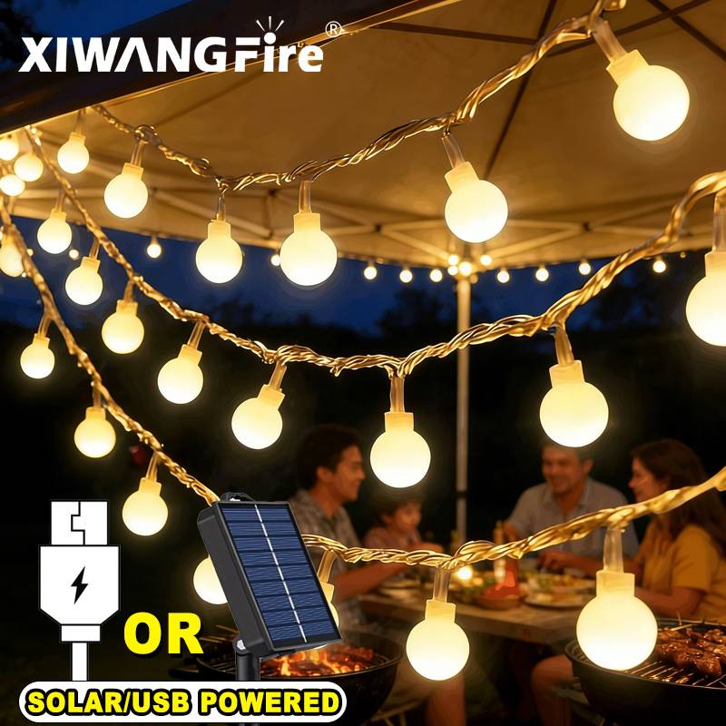 Lighting Decor Room - Guirnalda de Luces Solares/USB/a Pilas de