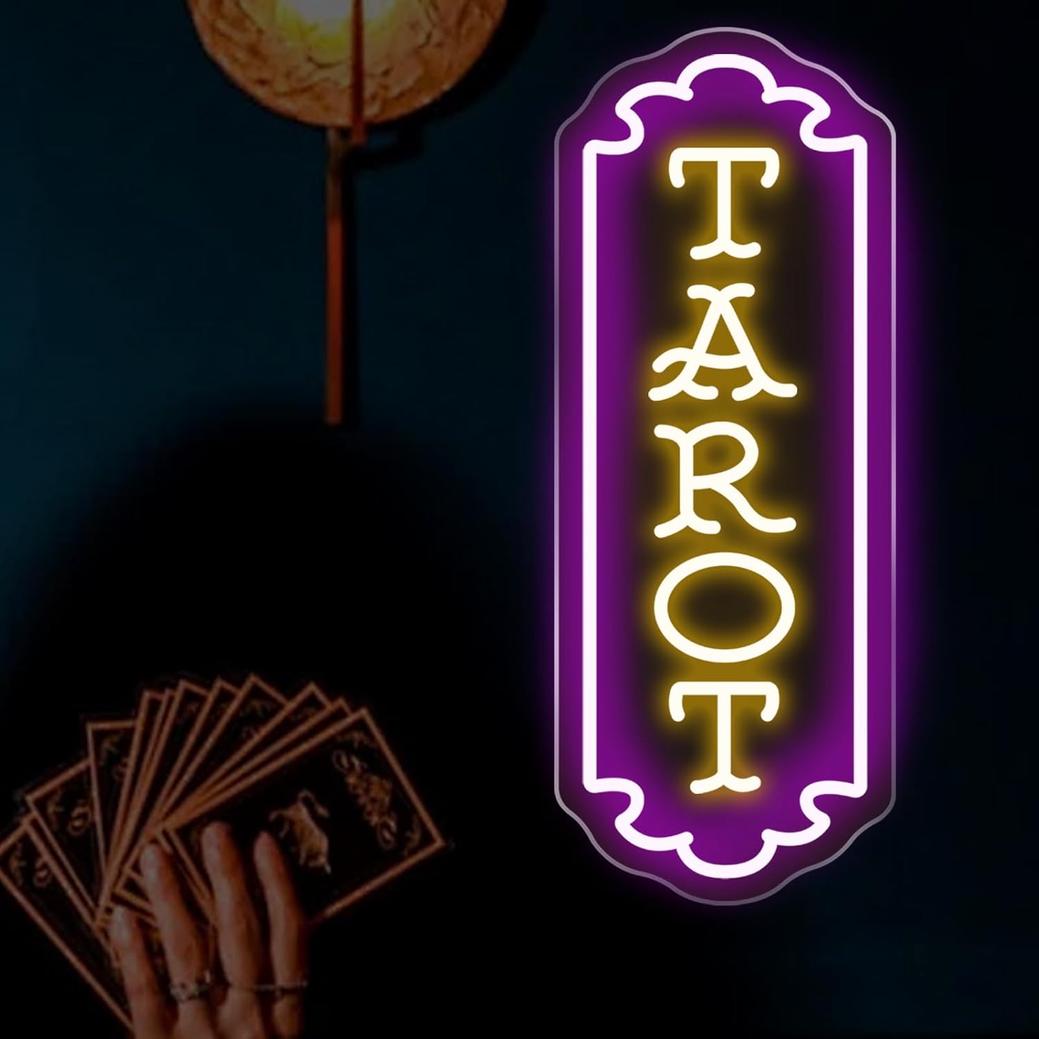 Lighting Decor Room - Letrero Luminoso de Tarot con Alimentación