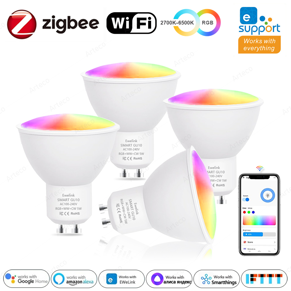 Philips Bulb Hue - Ewelink GU10 Zigbee bombillas LED WiFi