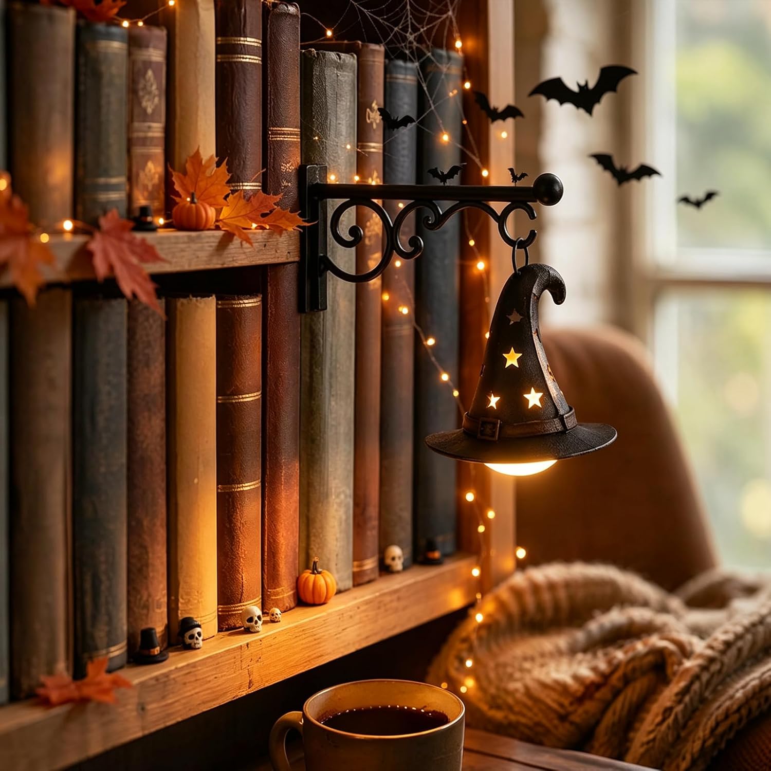 Lighting Decor For Home - Lámpara de estantería, linterna de biblioteca,