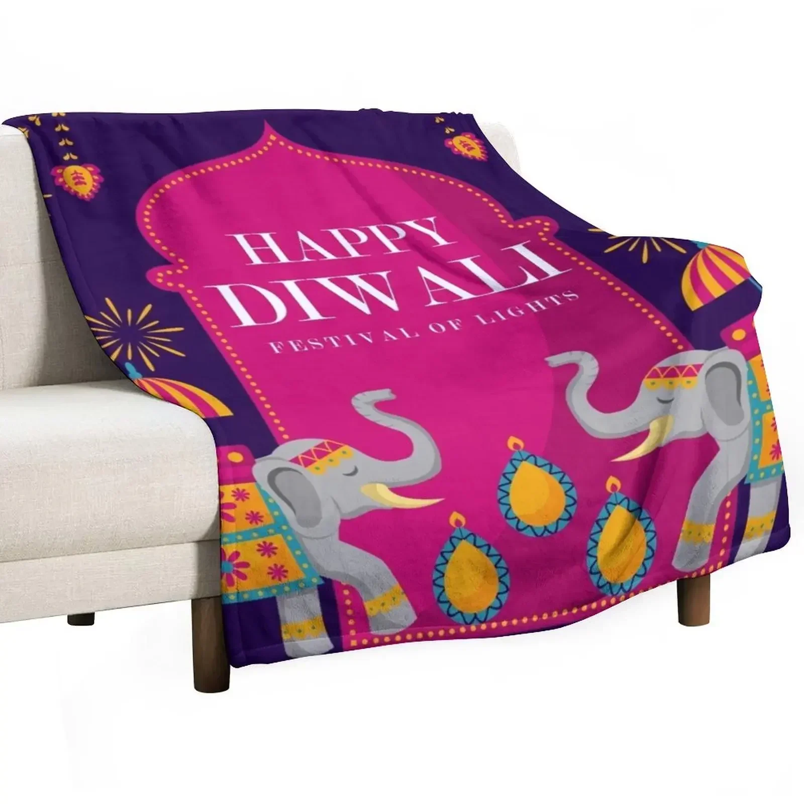 Lighting Decoration Ideas For Home - Happy Diwali - Manta decorativa del