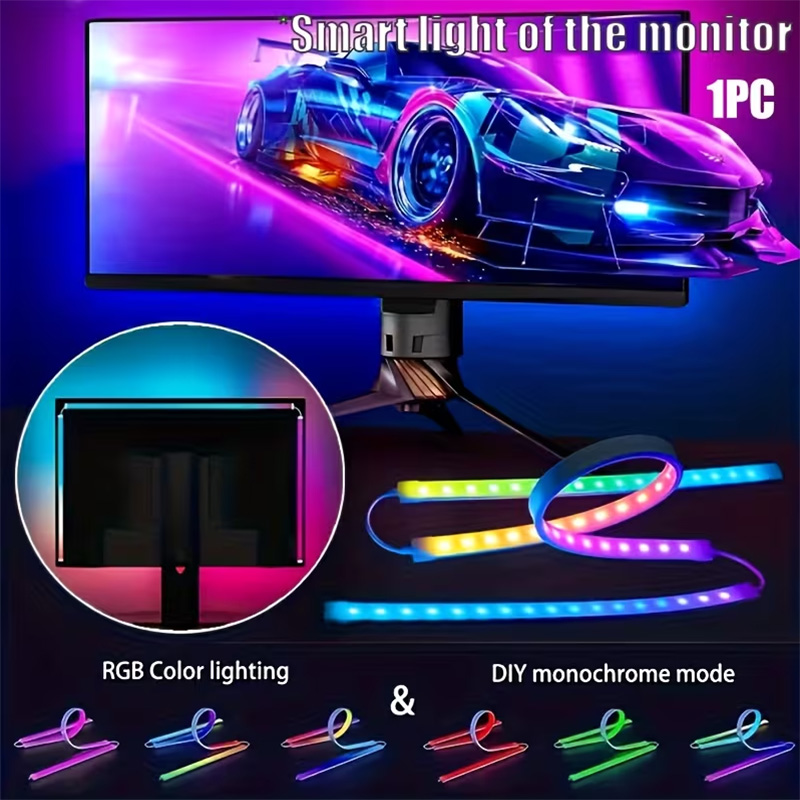 Ambient Lighting Decor For Room - Tira de Luces RGB para Juegos,