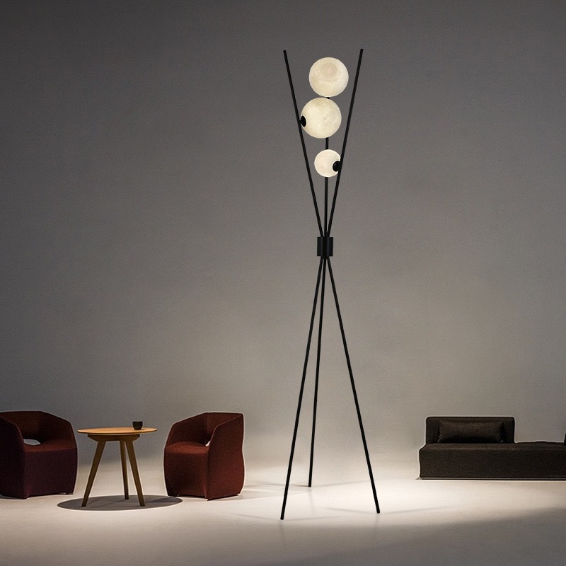 Floor Lamp Tripod - Lámpara de Pie Moderna Nórdica con