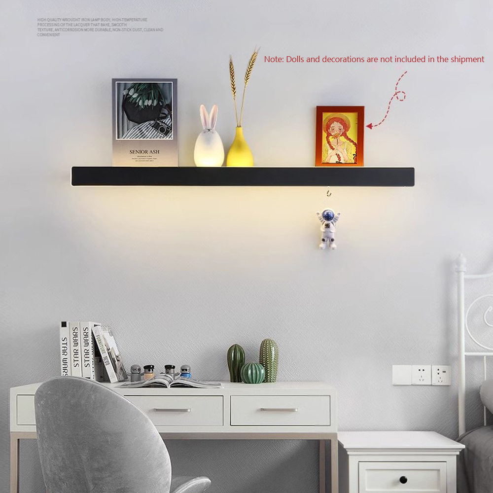 Lighting Room Decor Photo - Estante flotante moderno con iluminación LED,