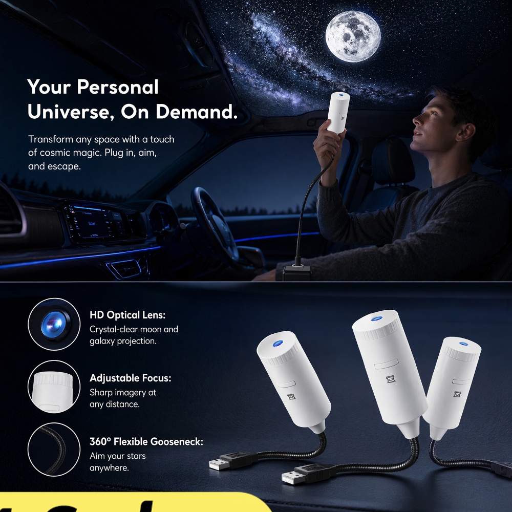 Lighting Decor For Home - Mini proyector de estrellas Galaxy, luz