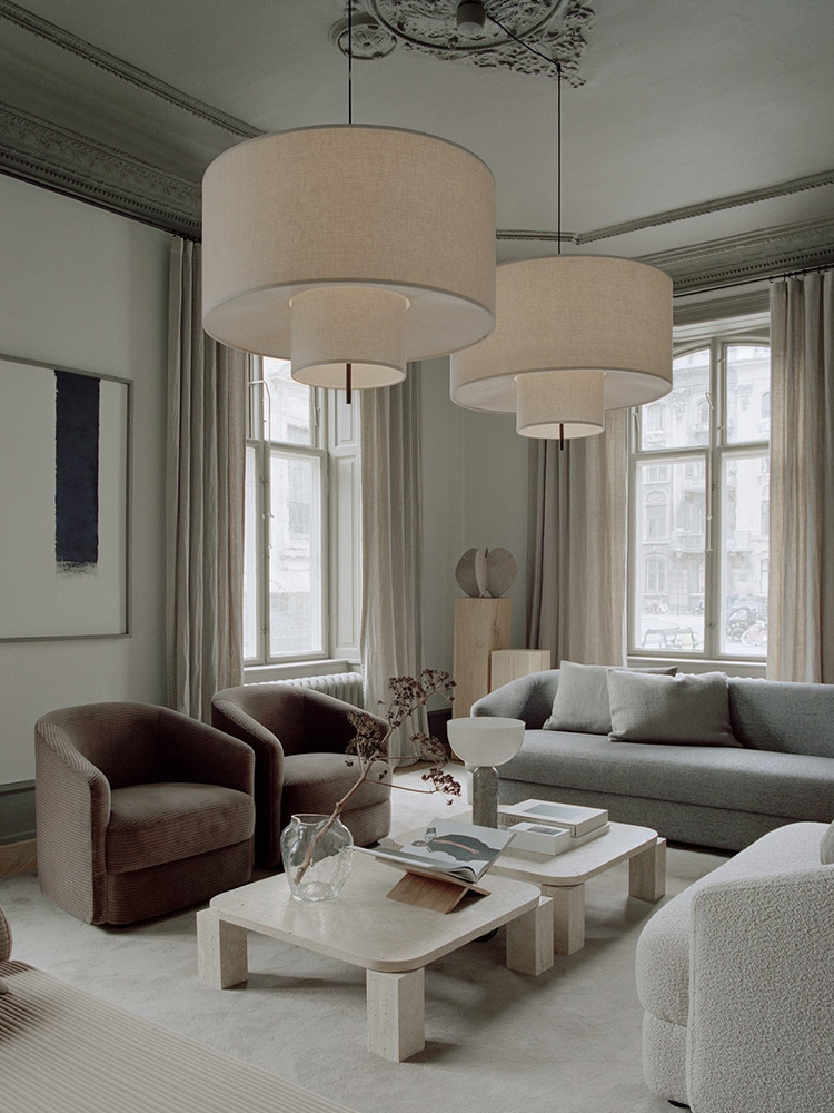 Lámpara colgante de tela Wabi  - Lighting Decor Room reseña y precio