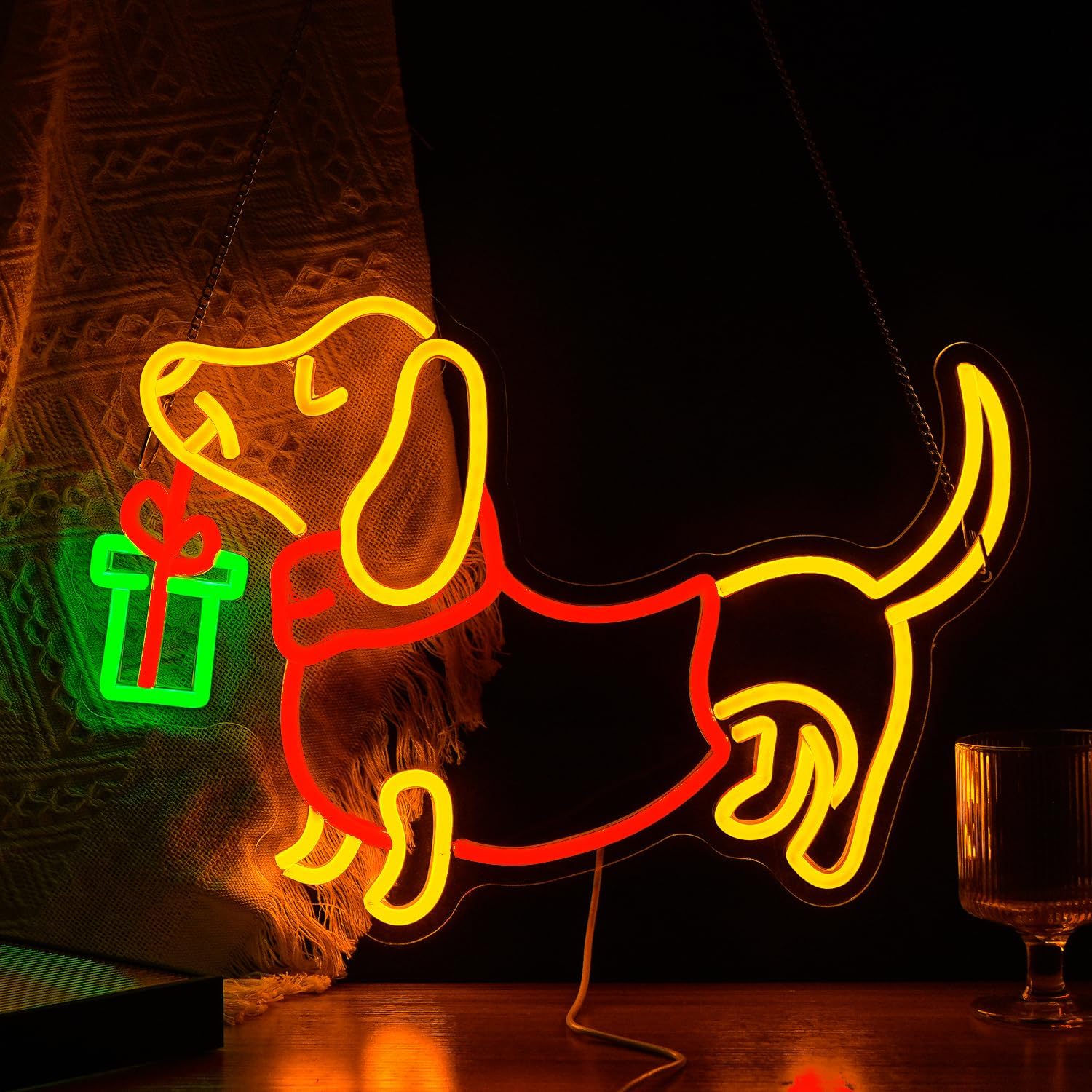 Letrero de neón de perro salch - Lighting Decoration Ideas For Home reseña y precio