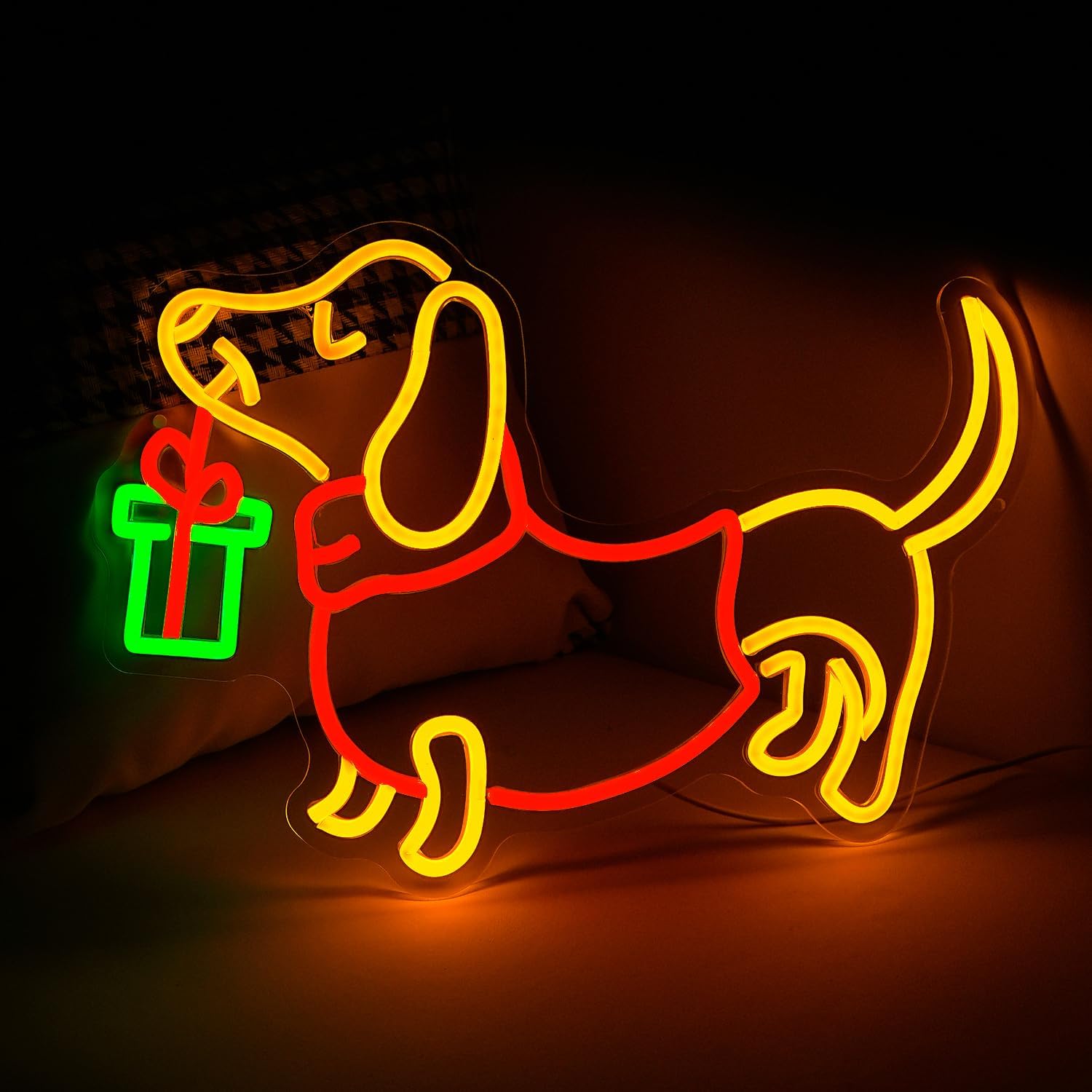 Letrero de neón de perro salch - Lighting Decoration Ideas For Home reseña y precio