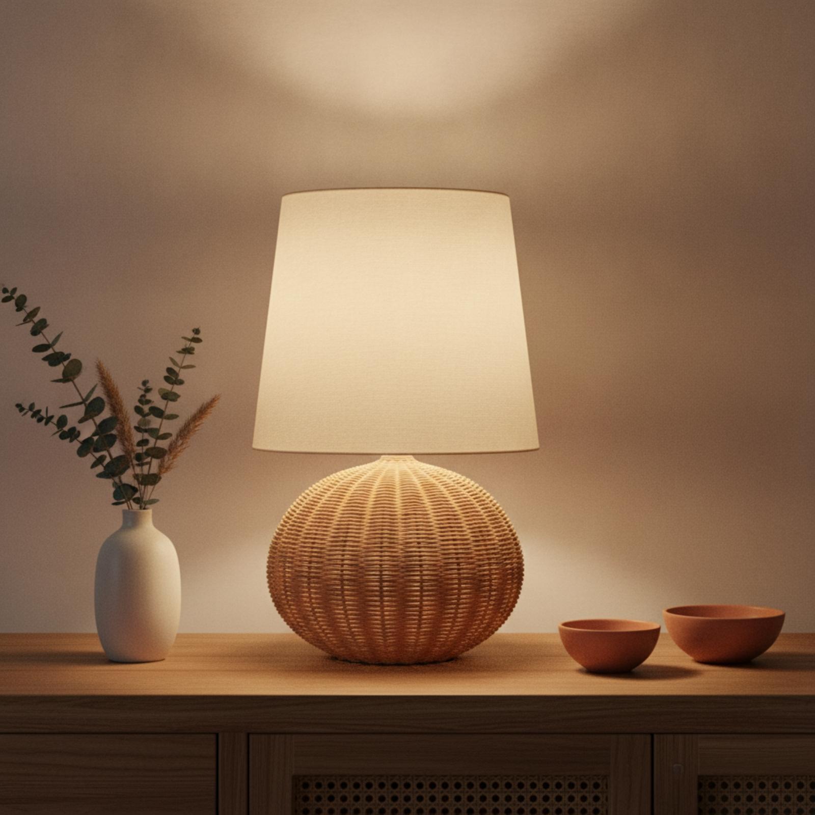 Lámpara de Noche con Base de R - Lighting Decor Room reseña y precio