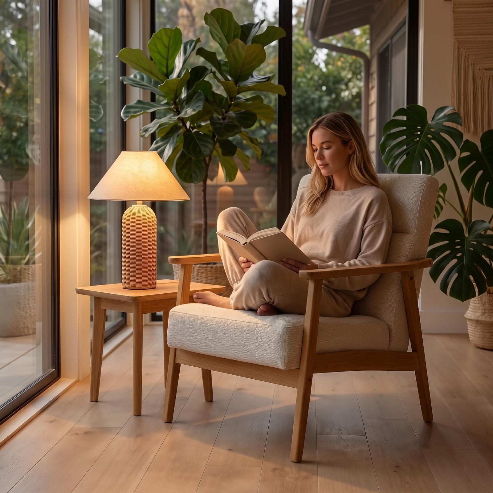 Lámpara de Noche con Base de R - Lighting Decor Room reseña y precio