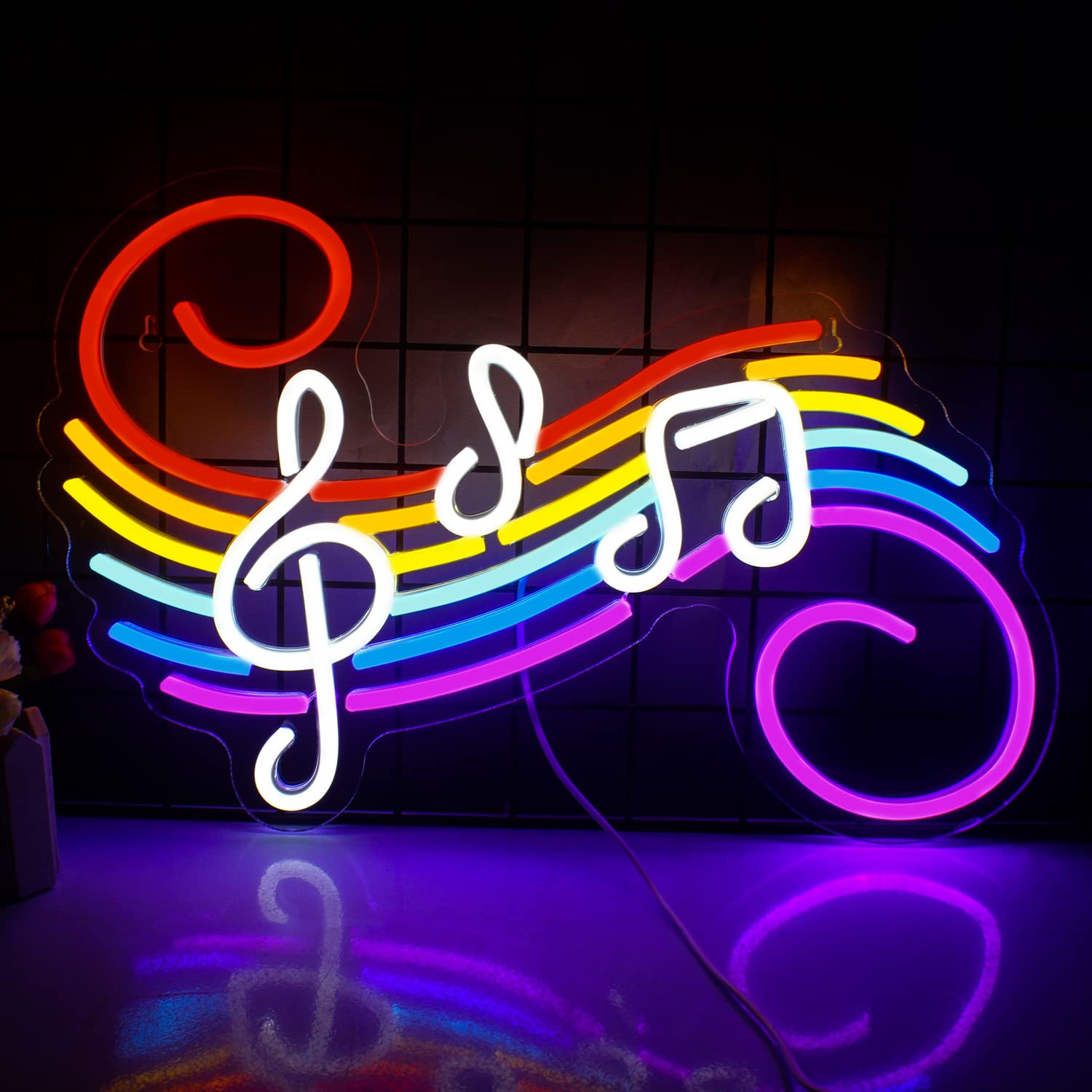 Letrero de Neón con Notas Musi - Lighting Decoration For Wedding reseña y precio