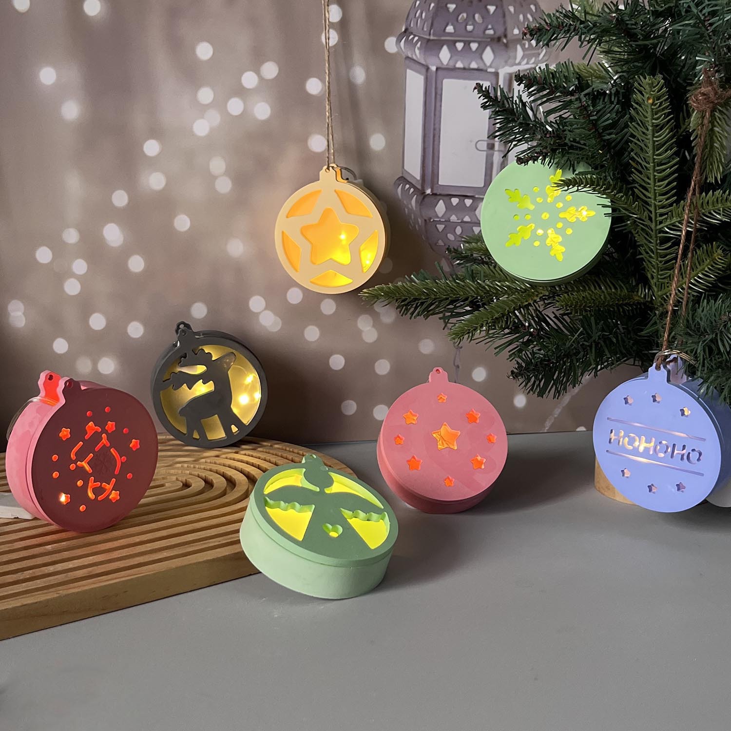 Serie navideña, colgante de lu - Pendant Lighting Christmas Decor reseña y precio