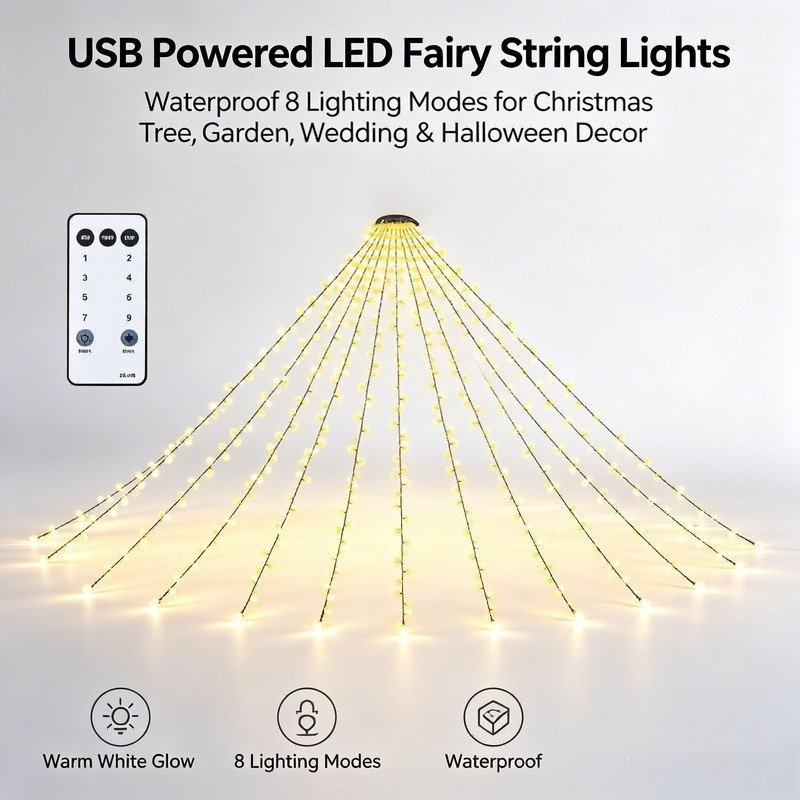 Guirnalda de Luces LED USB, Lu - Lighting Decoration For Wedding reseña y precio