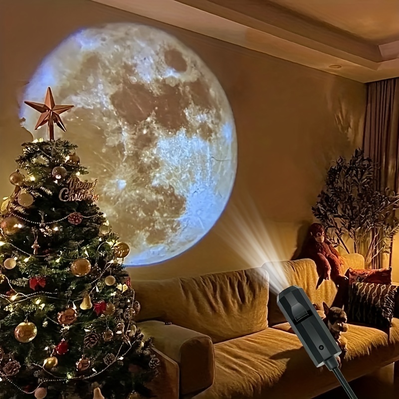 Proyector de Luna y tierra, lu - Lighting Room Decor Photo reseña y precio