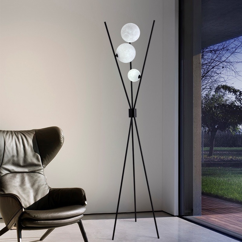 Lámpara de Pie Moderna Nórdica - Floor Lamp Tripod reseña y precio