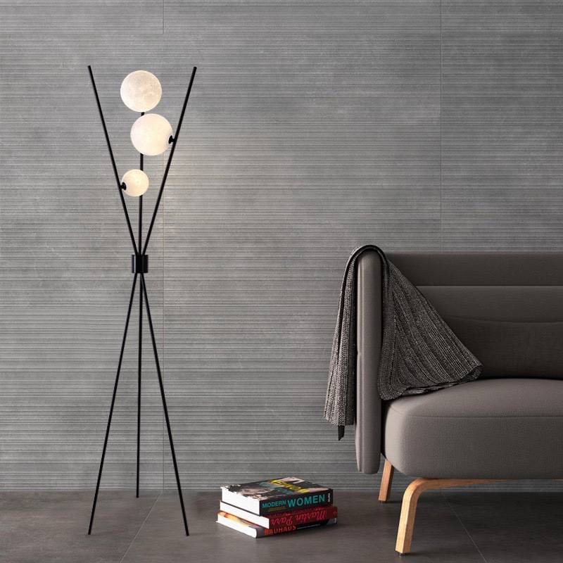Lámpara de Pie Moderna Nórdica - Floor Lamp Tripod reseña y precio