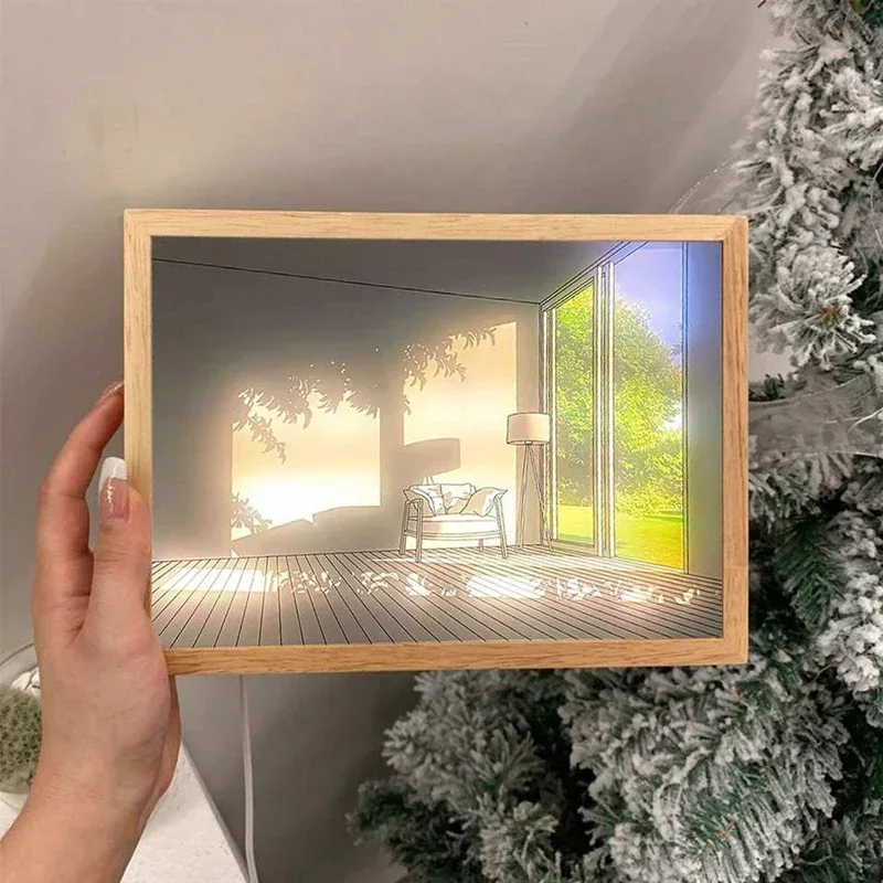 Pintura de luz LED decorativa, - Lighting Room Decor Photo reseña y precio