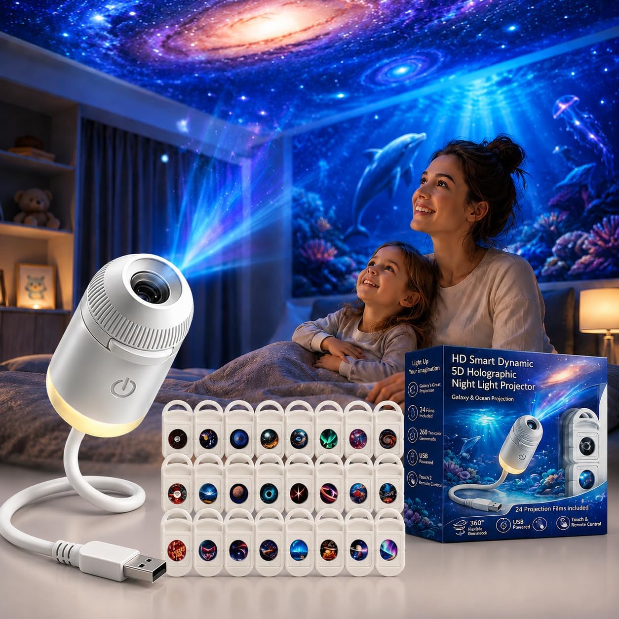 Proyector de Luz Nocturna Holo - Lighting Decor For Home reseña y precio