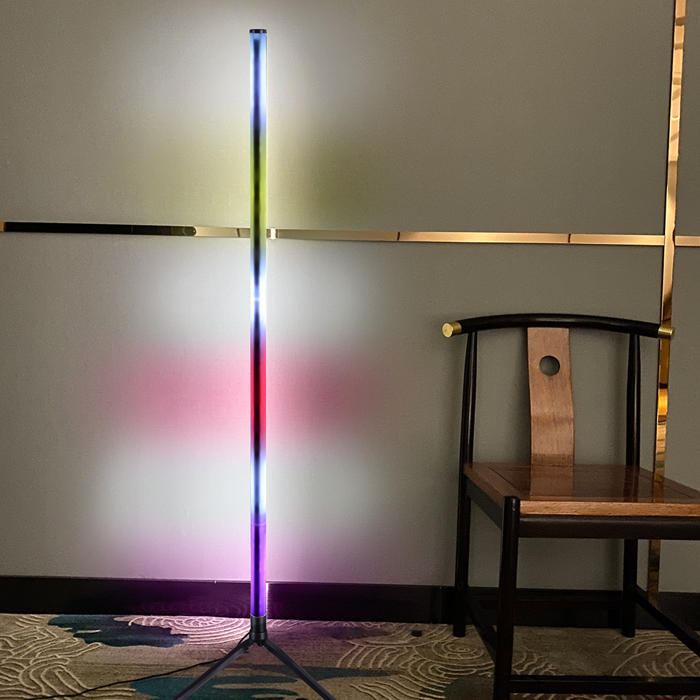 Lámpara de pie LED RGB, Contro - Floor Lamp Tripod reseña y precio