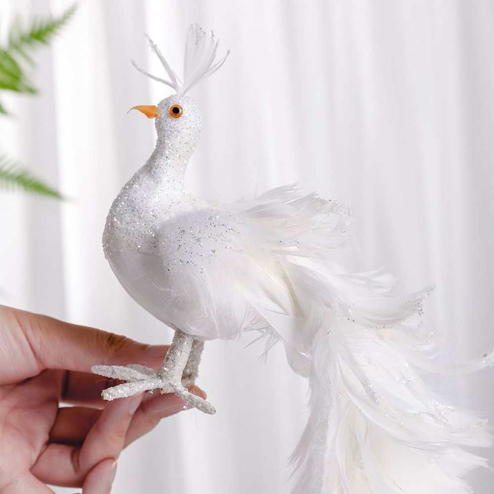 Simulación de pavo Real blanco - Pendant Lighting Christmas Decor reseña y precio
