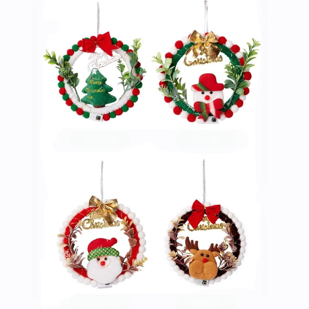 Corona navideña creativa DIY c - Pendant Lighting Christmas Decor reseña y precio
