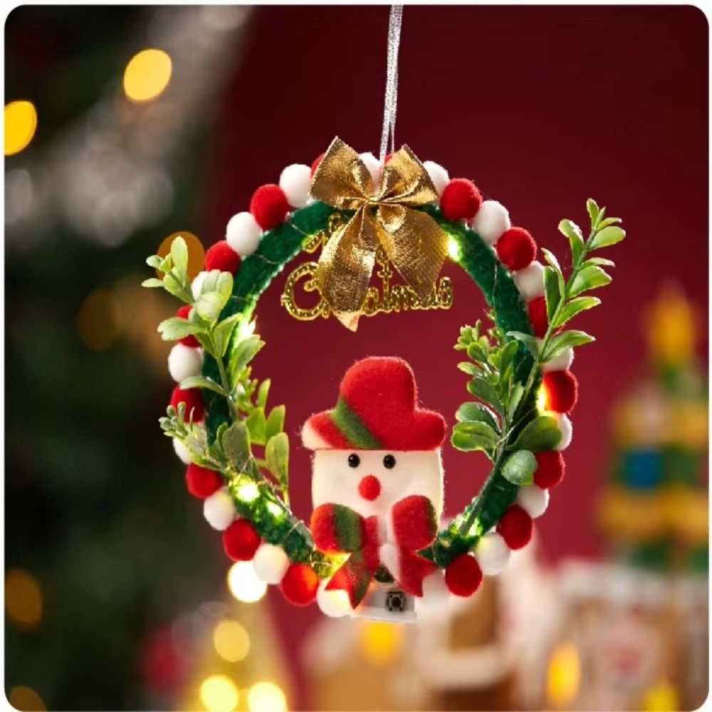 Corona navideña creativa DIY c - Pendant Lighting Christmas Decor reseña y precio