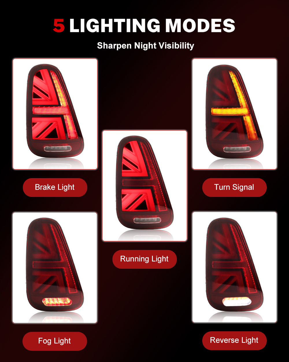 Conjunto de luces traseras iJD - Union Lighting & Decor Hours reseña y precio