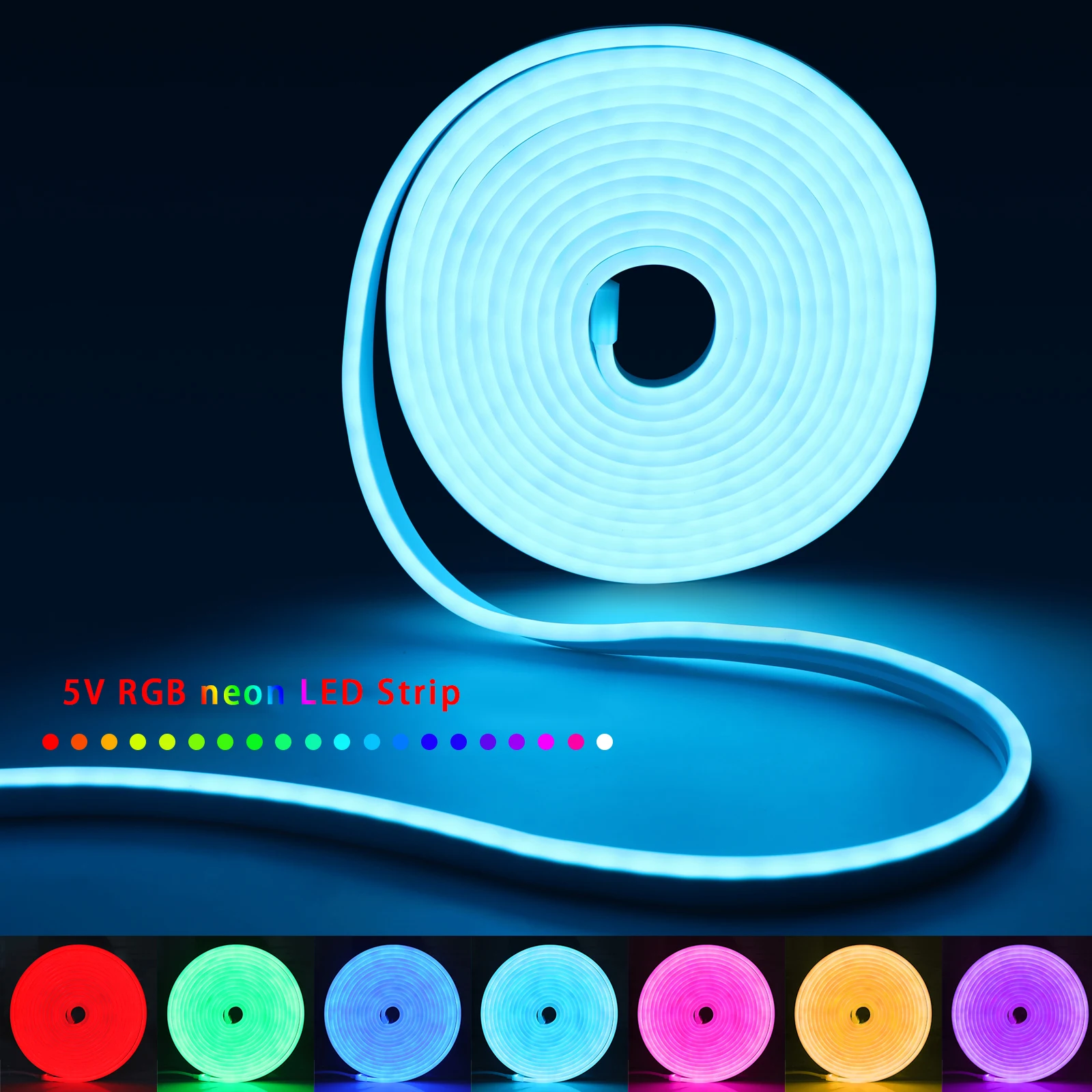 Tira de luces LED de neón RGB  - Lighting Decor Room reseña y precio