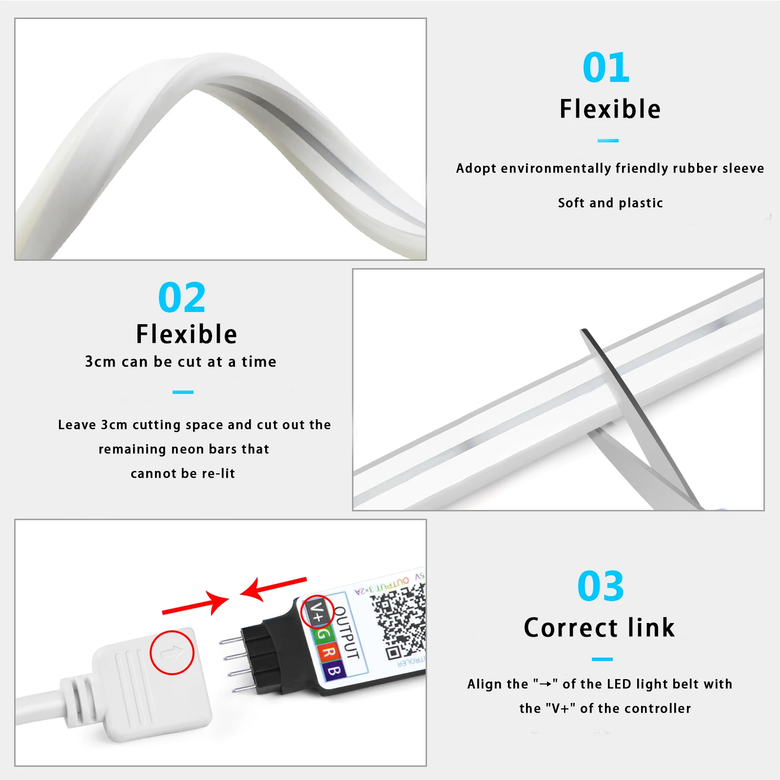 Tira de luces LED de neón RGB  - Lighting Decor Room reseña y precio